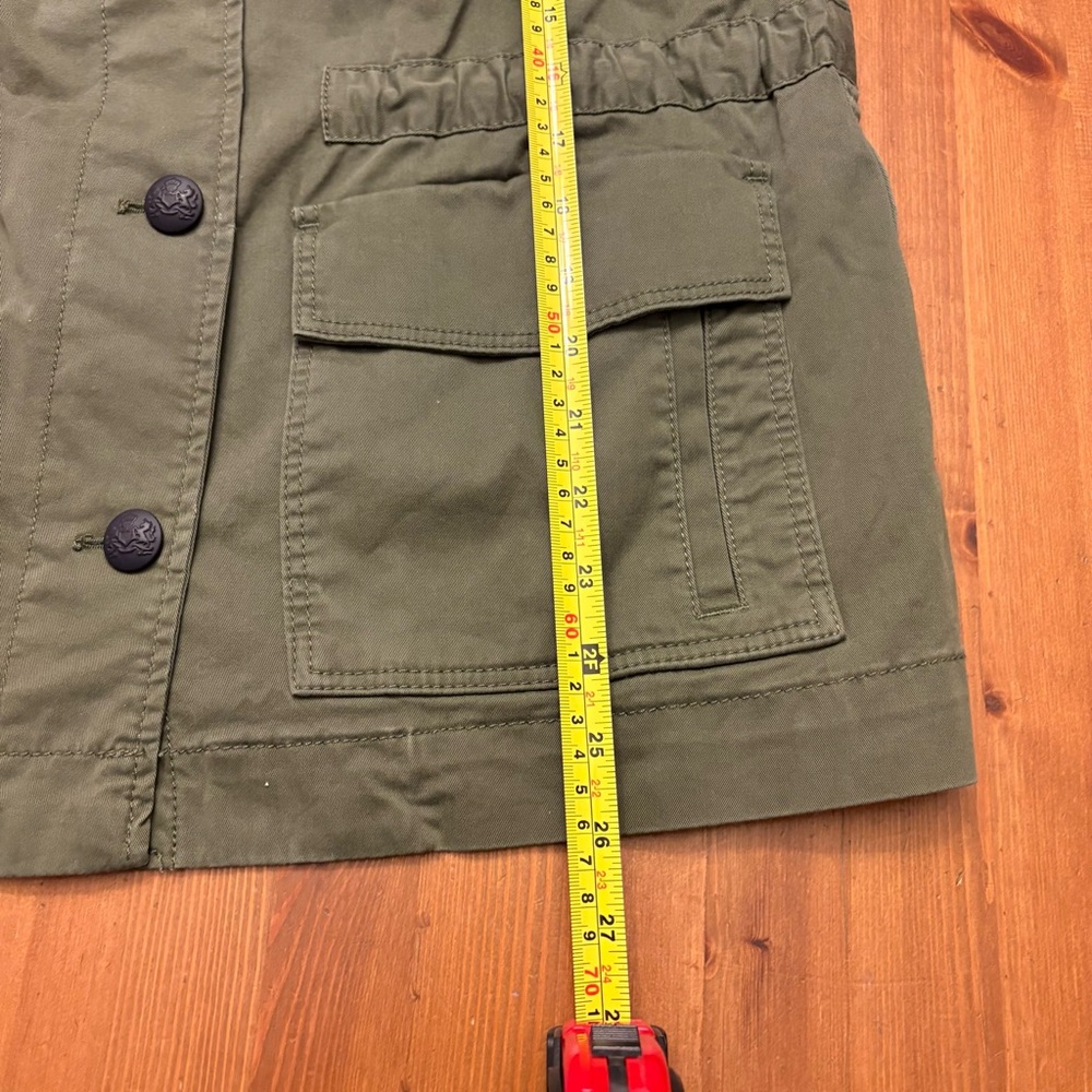 Banana Republic Utility Field Military Jacket Women’s Size S Olive Green - Picture 5 of 10